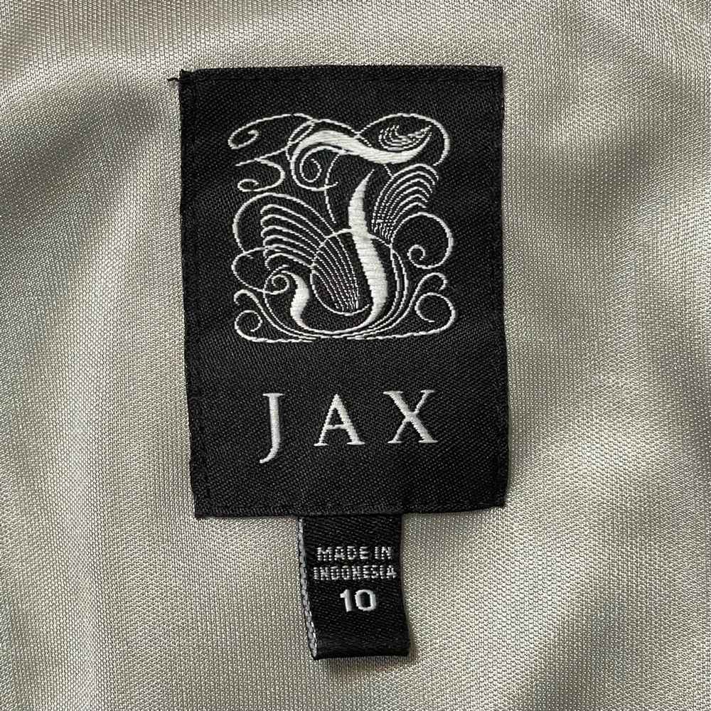 Jax Sheer & Sequin Sheath Dress Black & Silver Size 10 - Picture 9 of 11